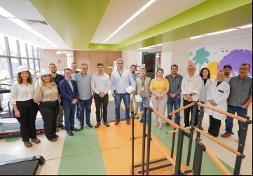 Equipe do Tribunal de Contas do Estado faz vistoria das obras do Complexo Oncológico de Referência do Estado de Goiás.